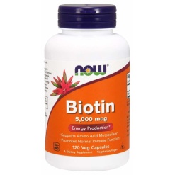 NOW Biotin 5000 mg. 120 капс