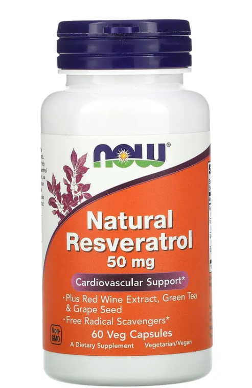 Now Resveratrol 50mg. (60 вег.капс)