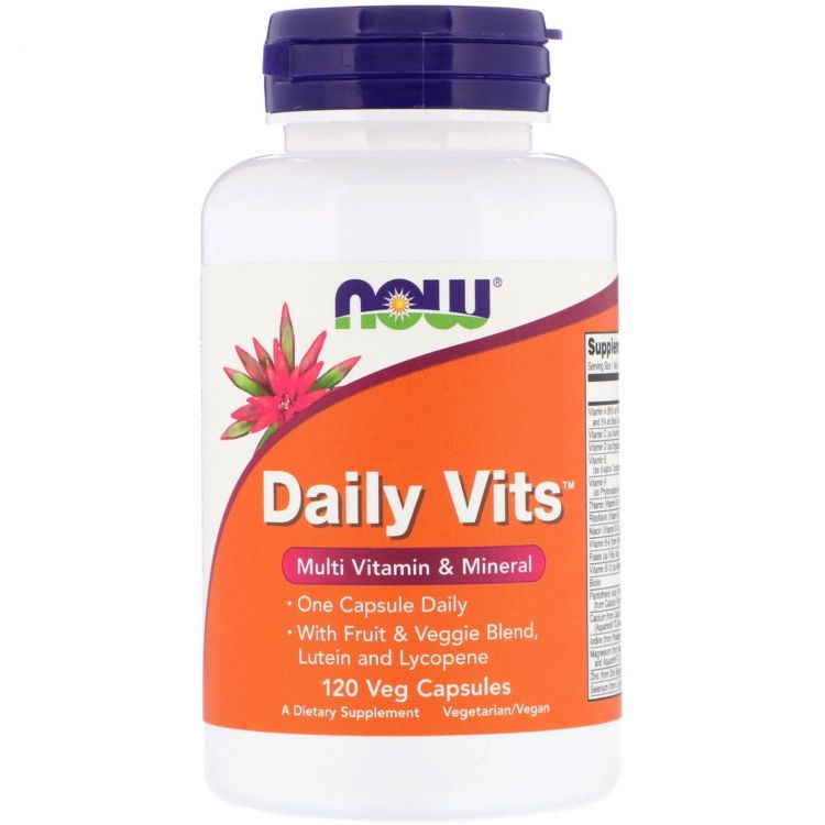 NOW Daily Vits Multi 120 вег.капс