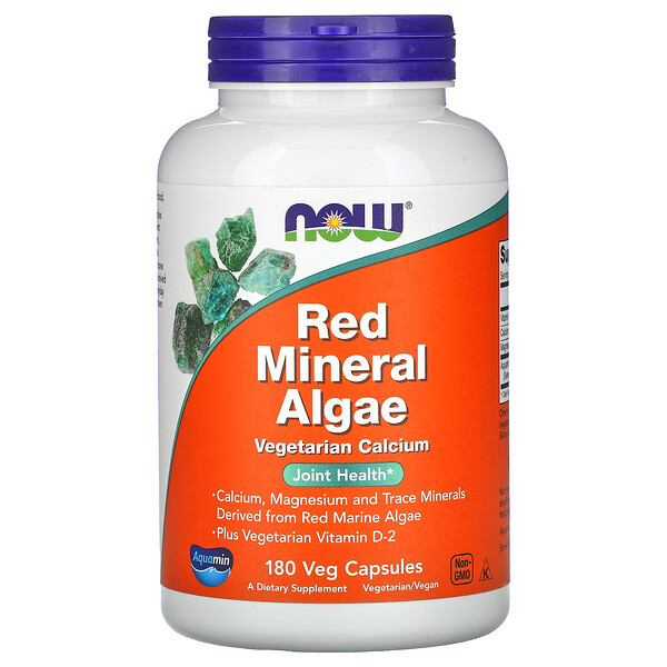 NOW Red Mineral Algae 180 капс
