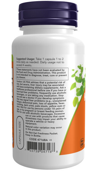 NOW Kava Kava 250mg. (60 капс)