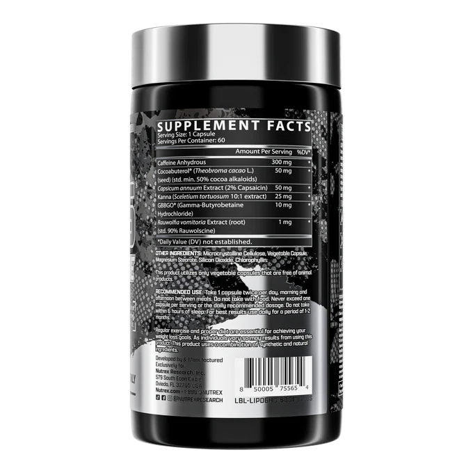Nutrex Lipo 6 Hardcore 60 капс