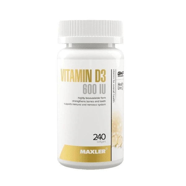 Maxler Vitamin D3 600iu 240 гел.капс