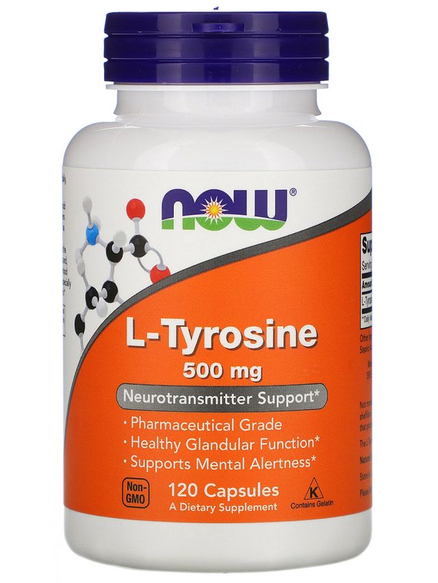 NOW L-Tyrosine 500mg 120 капс