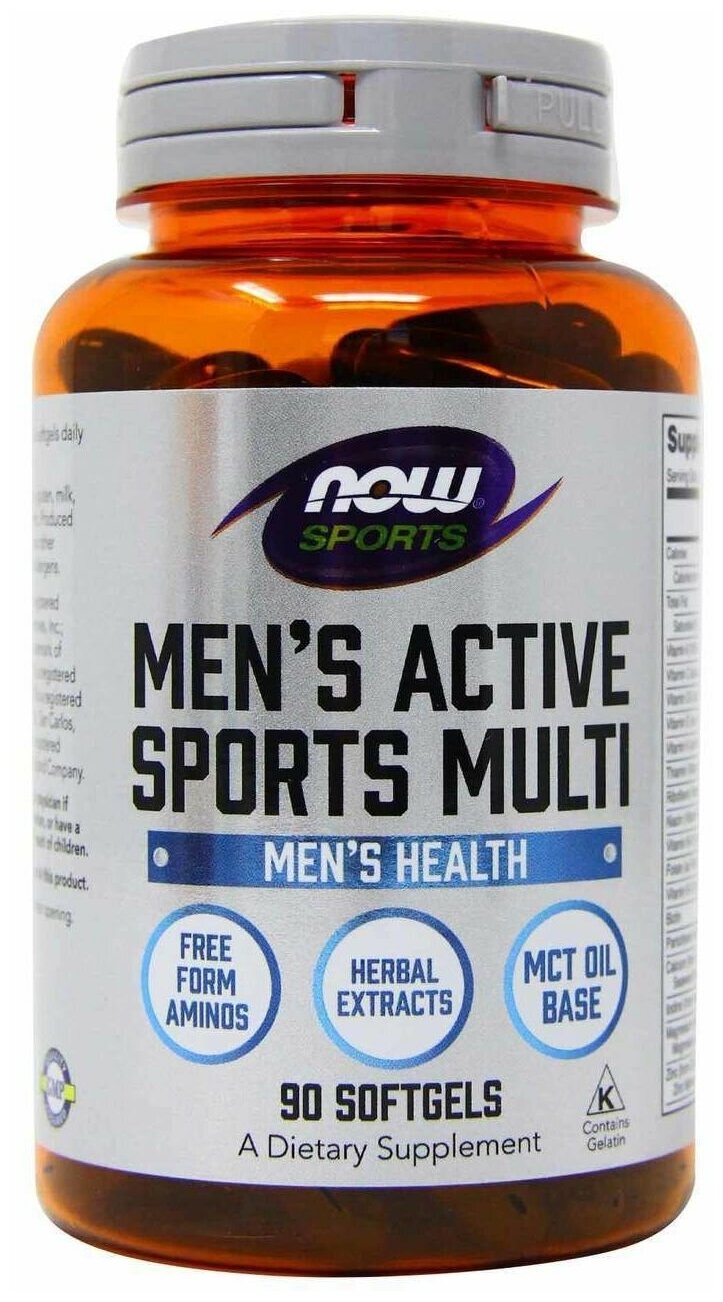NOW Men`s Active Sports Multi 90 гел.капс