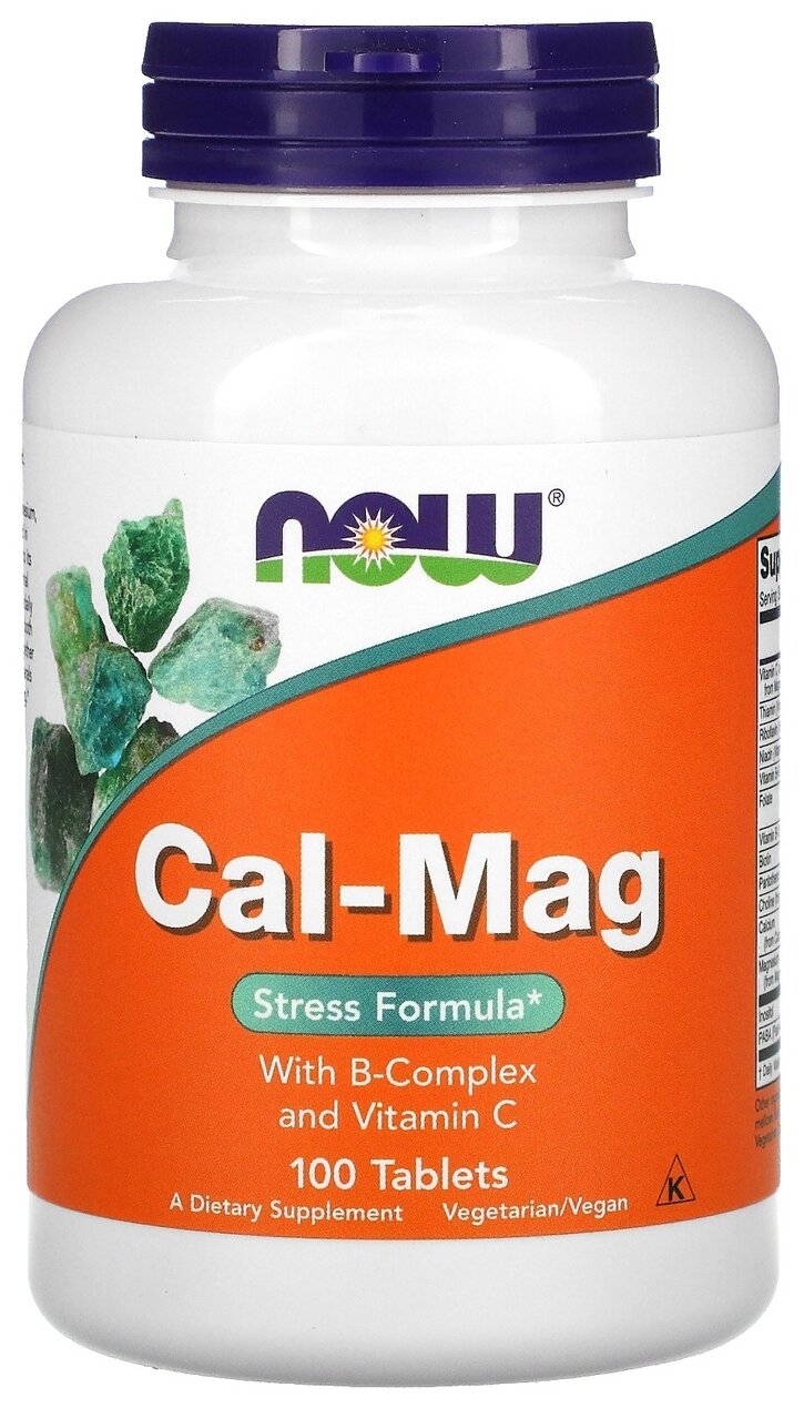 NOW Cal-Mag Stress Formula (100 таб)