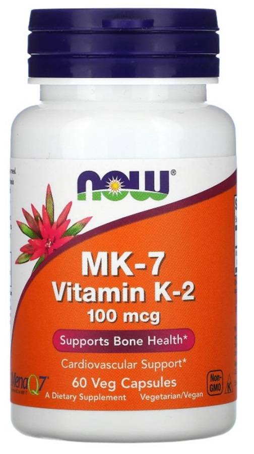 NOW MK-7 Vitamin K-2 100 mcg. (60 капс)
