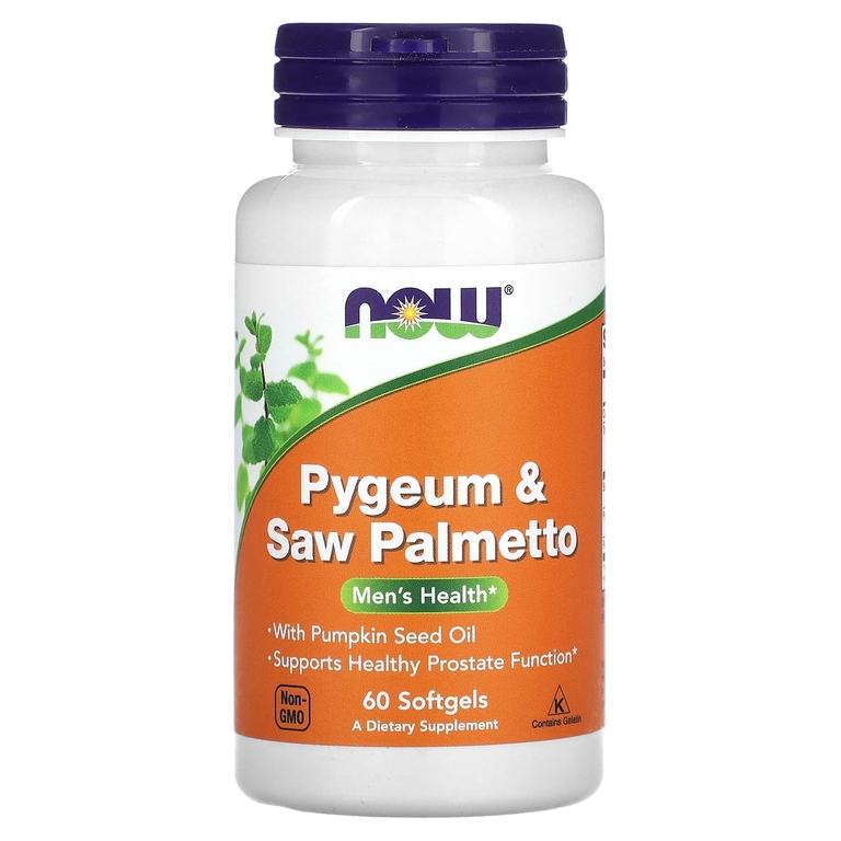 NOW Pygeum&Saw Palm Extract 60 гел.капс