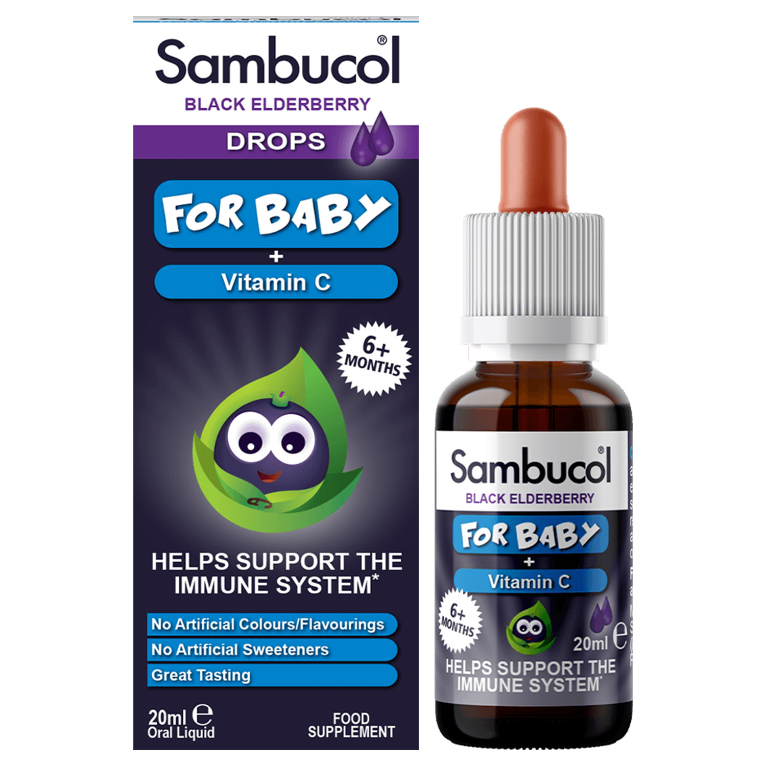 Sambucol Black Elderberry Drops 20мл