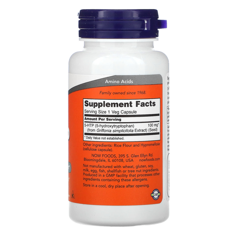 NOW 5-HTP 100 mg. 60 капс