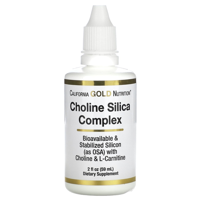 California Gold Nutrition Choline Silica Complex 59 мл