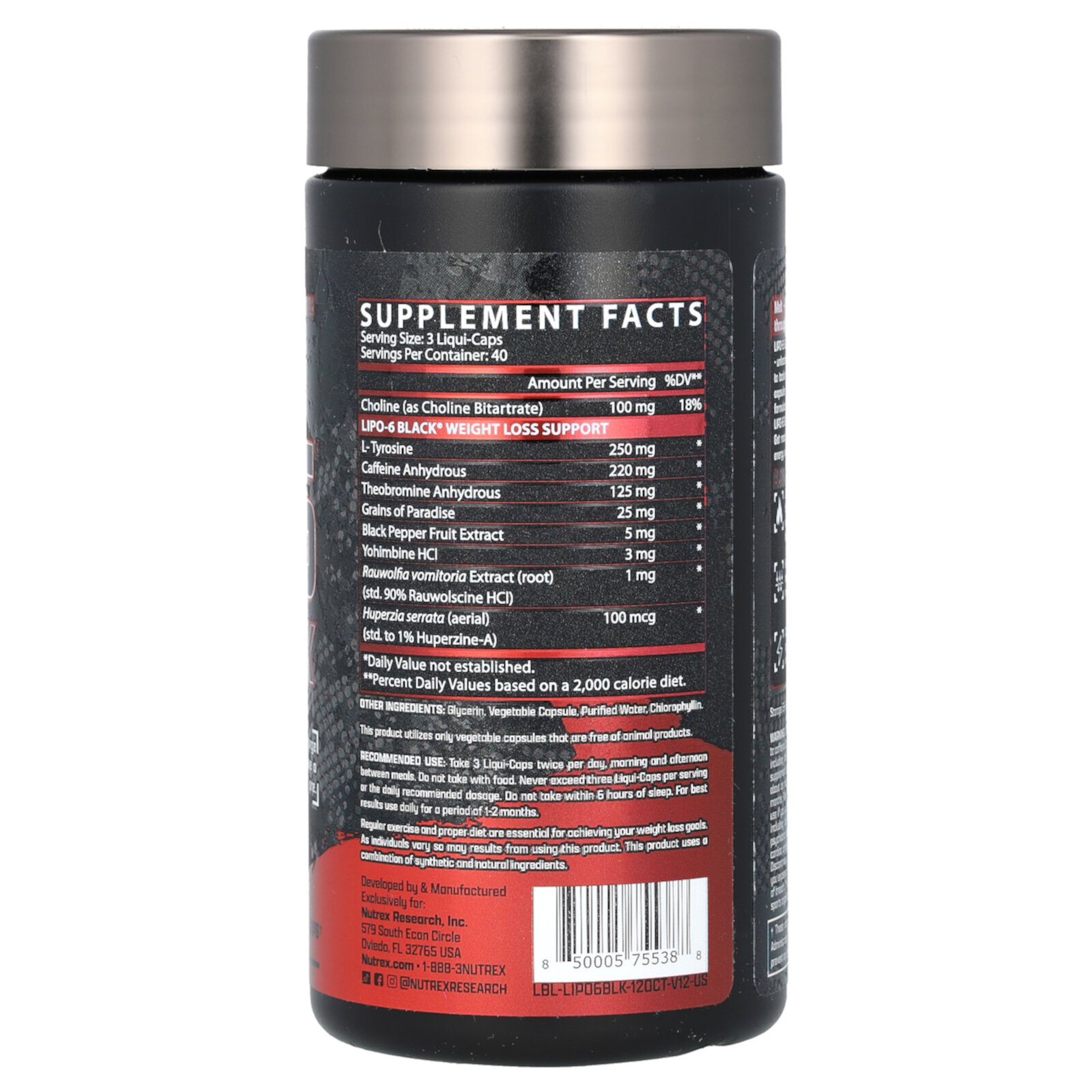 Lipo6 Black Extreme 120 капс
