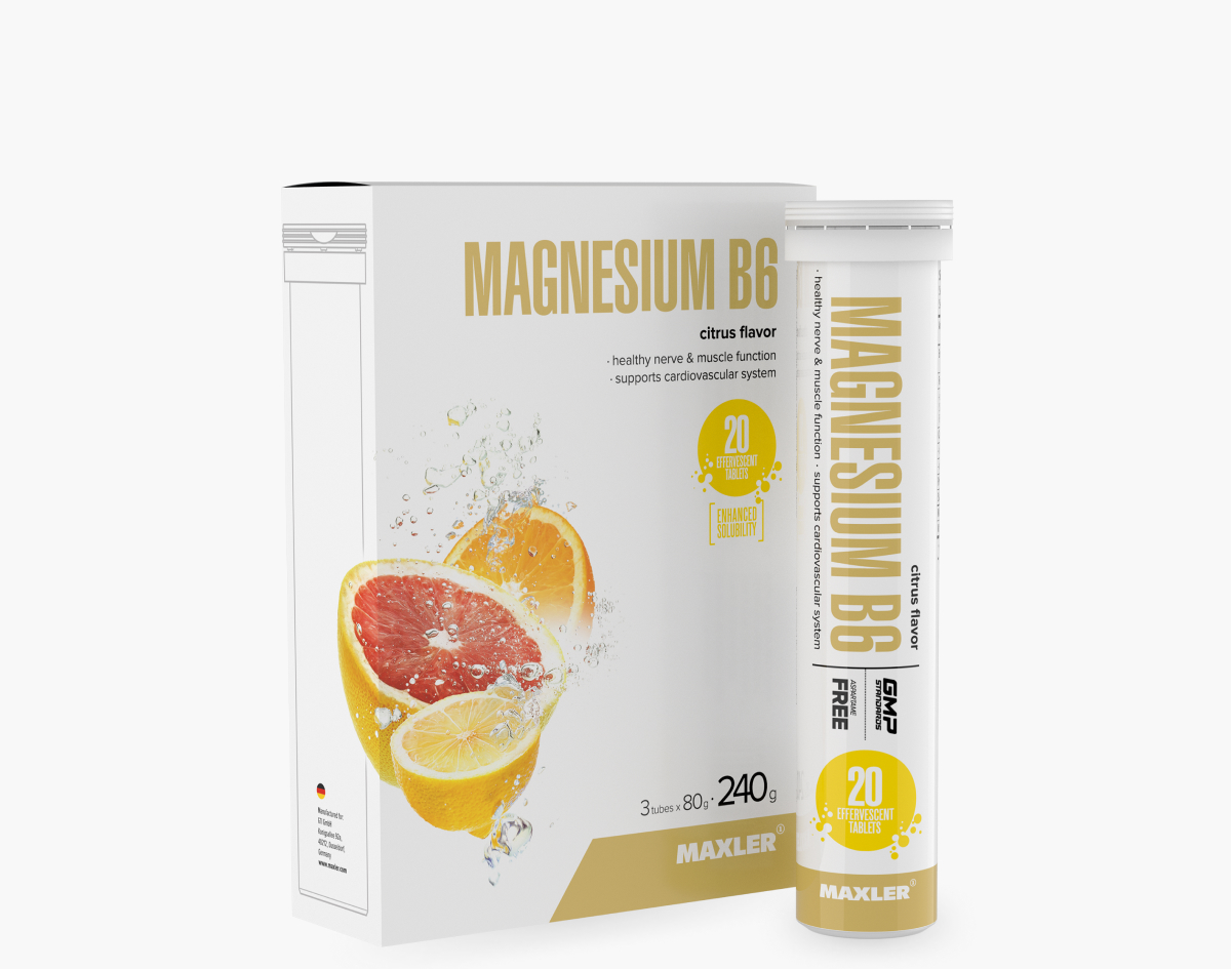 Maxler Magnesium B6 20 шипучих таб.