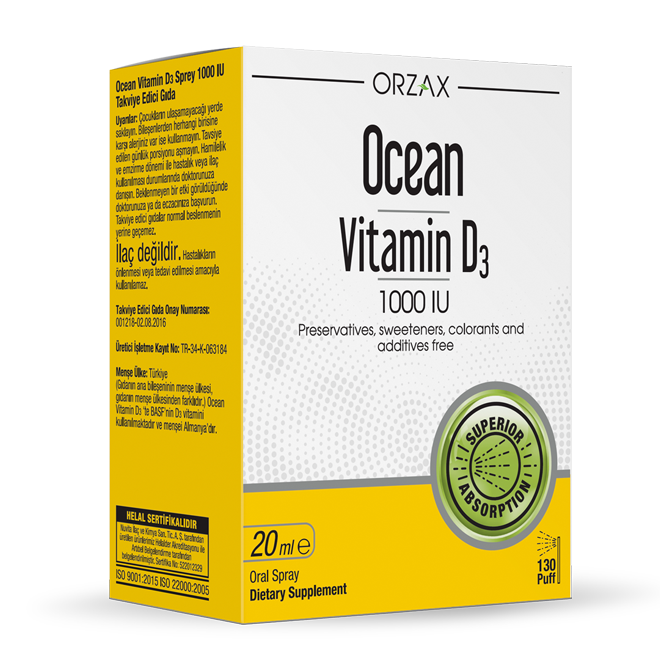 Ocean Vitamin D3 1000 IU Sprey (20 мл)