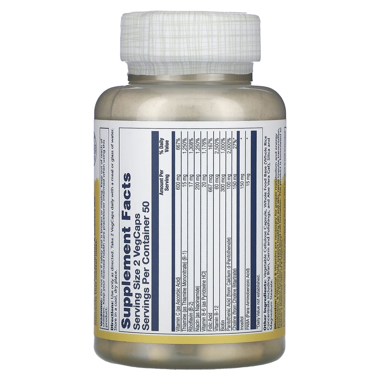 Solaray Vitamin B-Stress with Vitamin C 100 капс