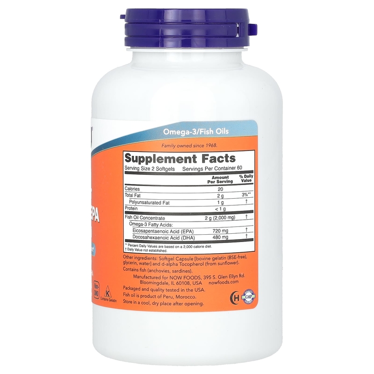 NOW Super Omega EPA 1200 mg 120 гел.капс