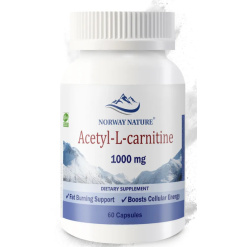 Norway Nature Acetyl L-Carnitine 1000 mg. 60 капс