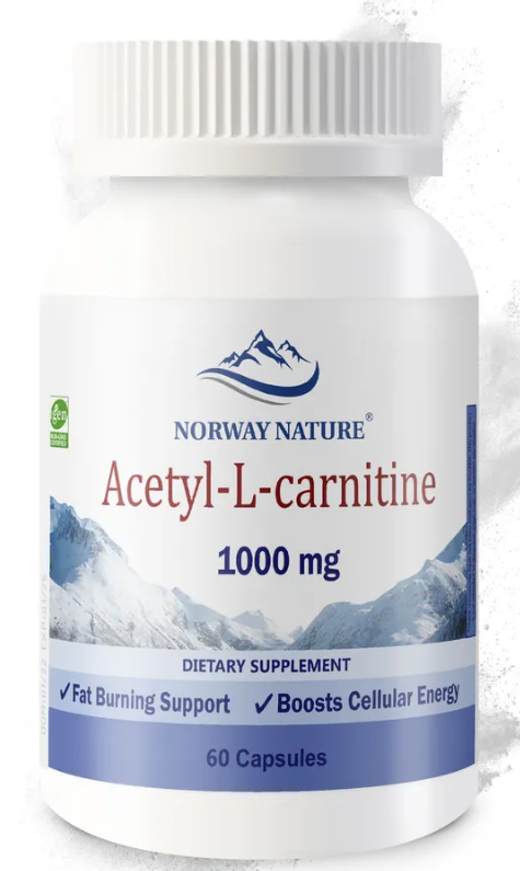 Norway Nature Acetyl L-Carnitine 1000 mg. 60 капс