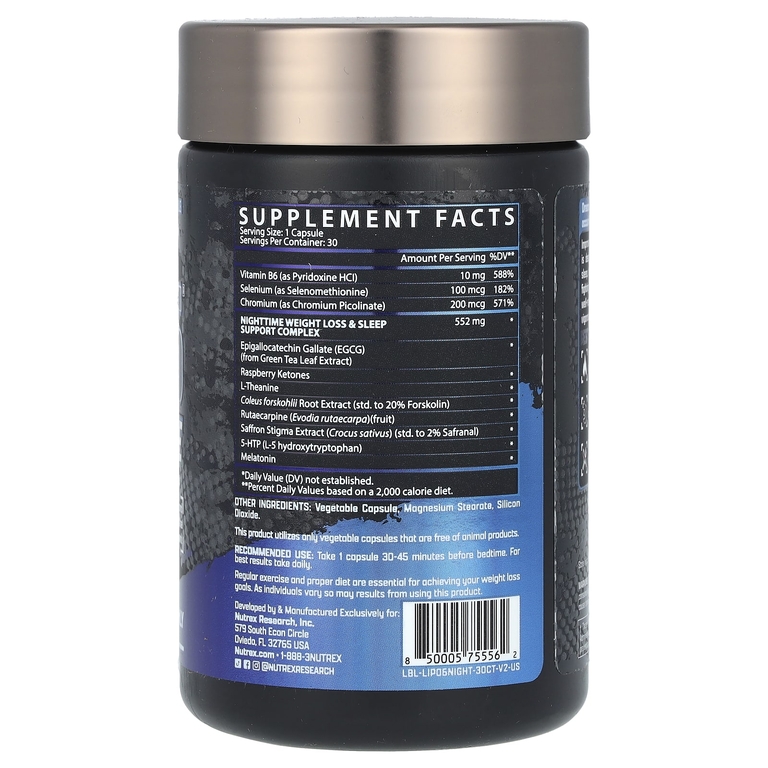 Nutrex Lipo-6 Black Ultra Concentrate Nighttime 30 капс