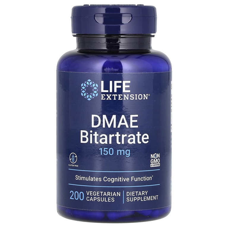 Life Extension DMAE Bitartrate 150 мг 200 капс