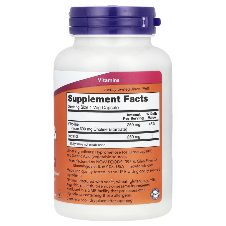 NOW Choline&Inositol (100 капс)