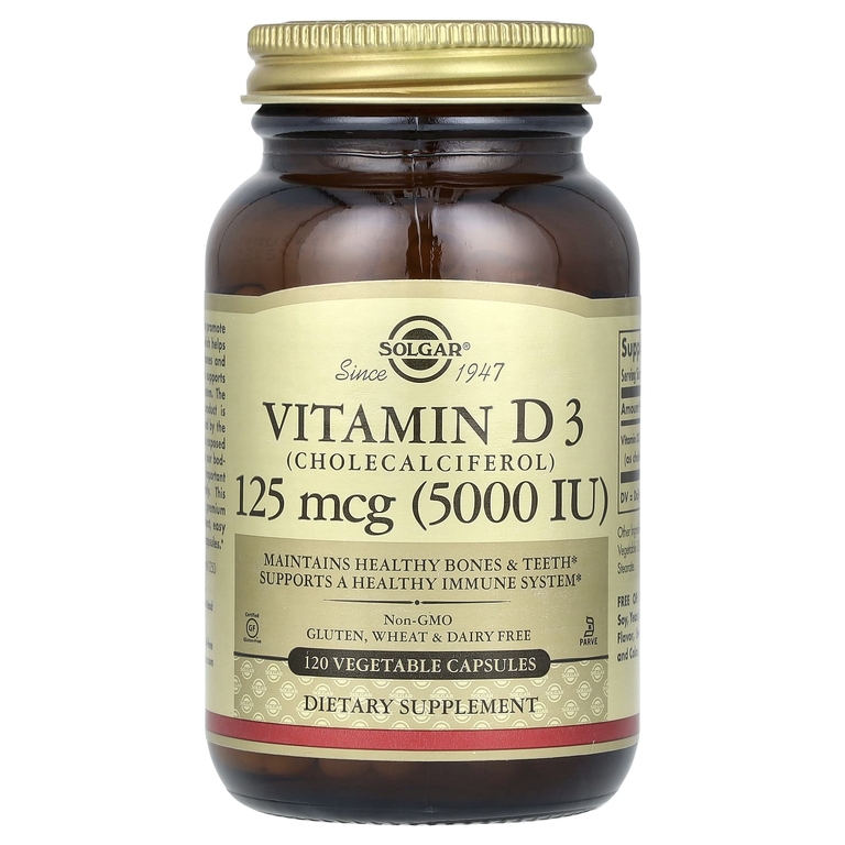 Solgar Vitamin D3 5000IU 120 капс