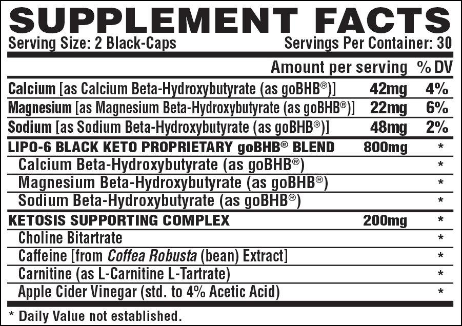 Lipo6 Black Keto (60 капс)