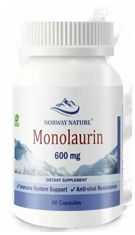 Norway Nature Monolaurin 600 mg 60 капс