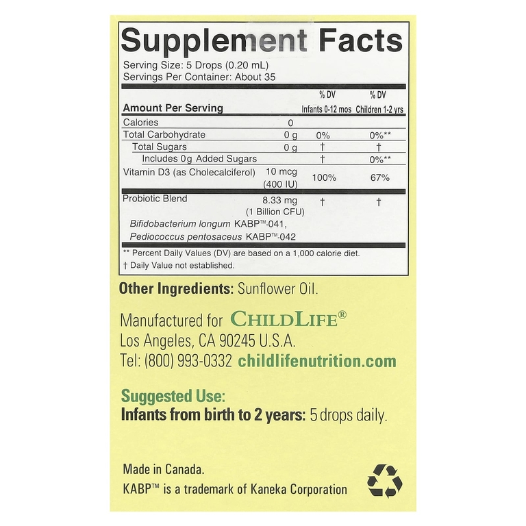 ChildLife Essentials InfantBiotics 10,5 мл