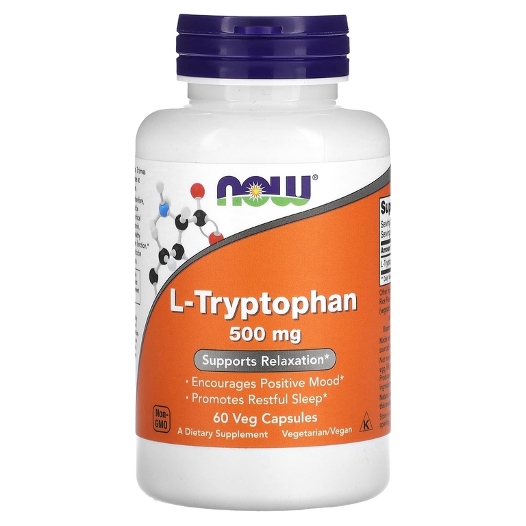 NOW L-Tryptophan 500mg. 60 капс