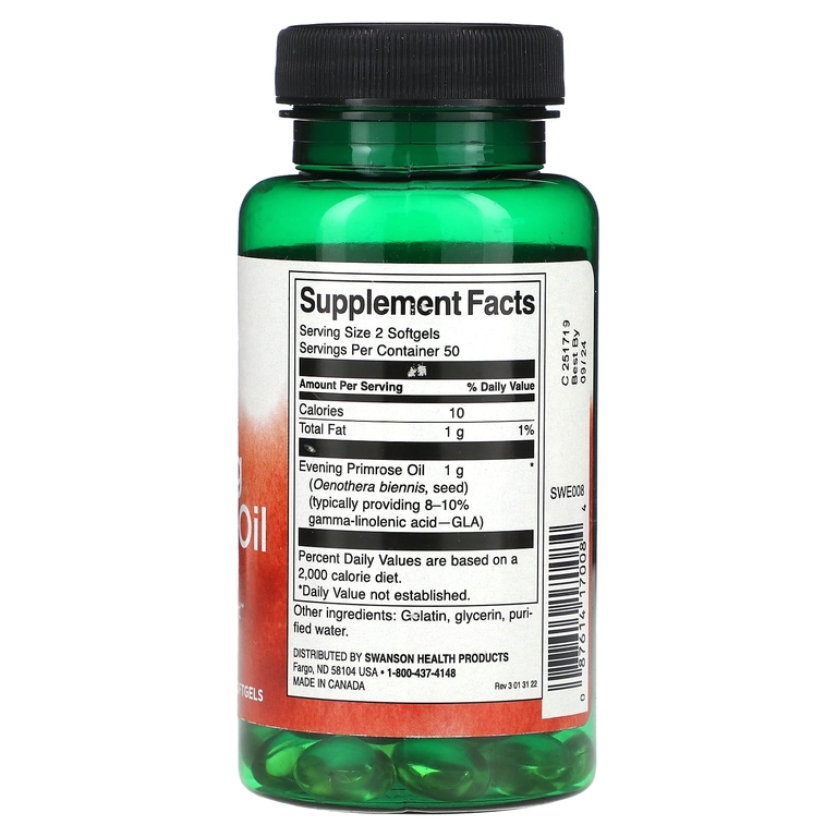 Swanson Evening Primrose Oil 100 гел.капс