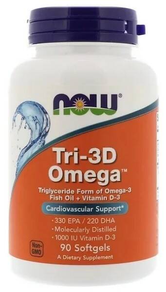NOW TRI-3D OMEGA 90 гел.капс