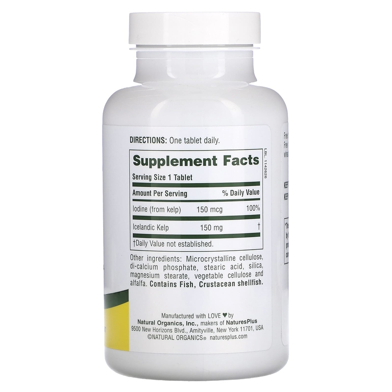 NaturesPlus KELP 150MG/ IODINE 150MCG 300 таб