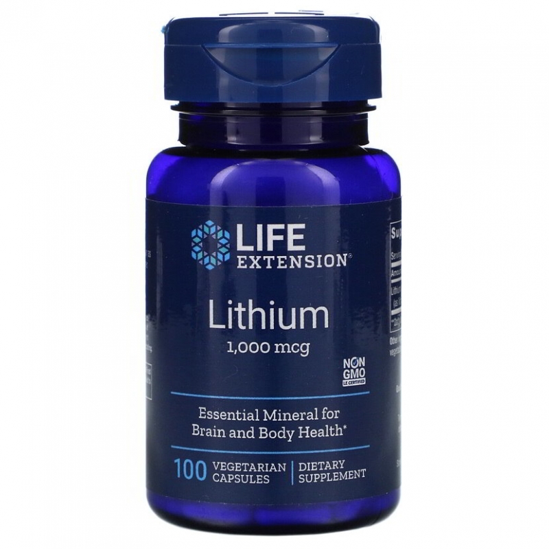 Life Extension Lithium 1000 мкг 100 капс