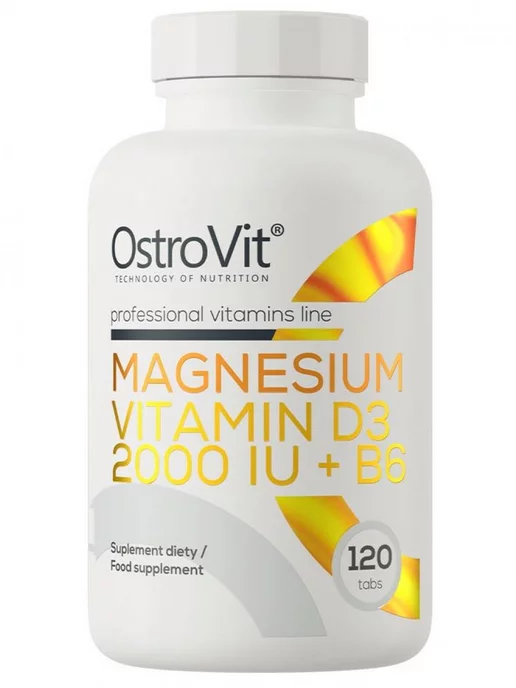 Ostrovit Magnesium Vitamin D3 2000+B6 120 таб