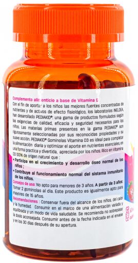 Pediakid Gommes Vitamine D3 60 жевательных мишек