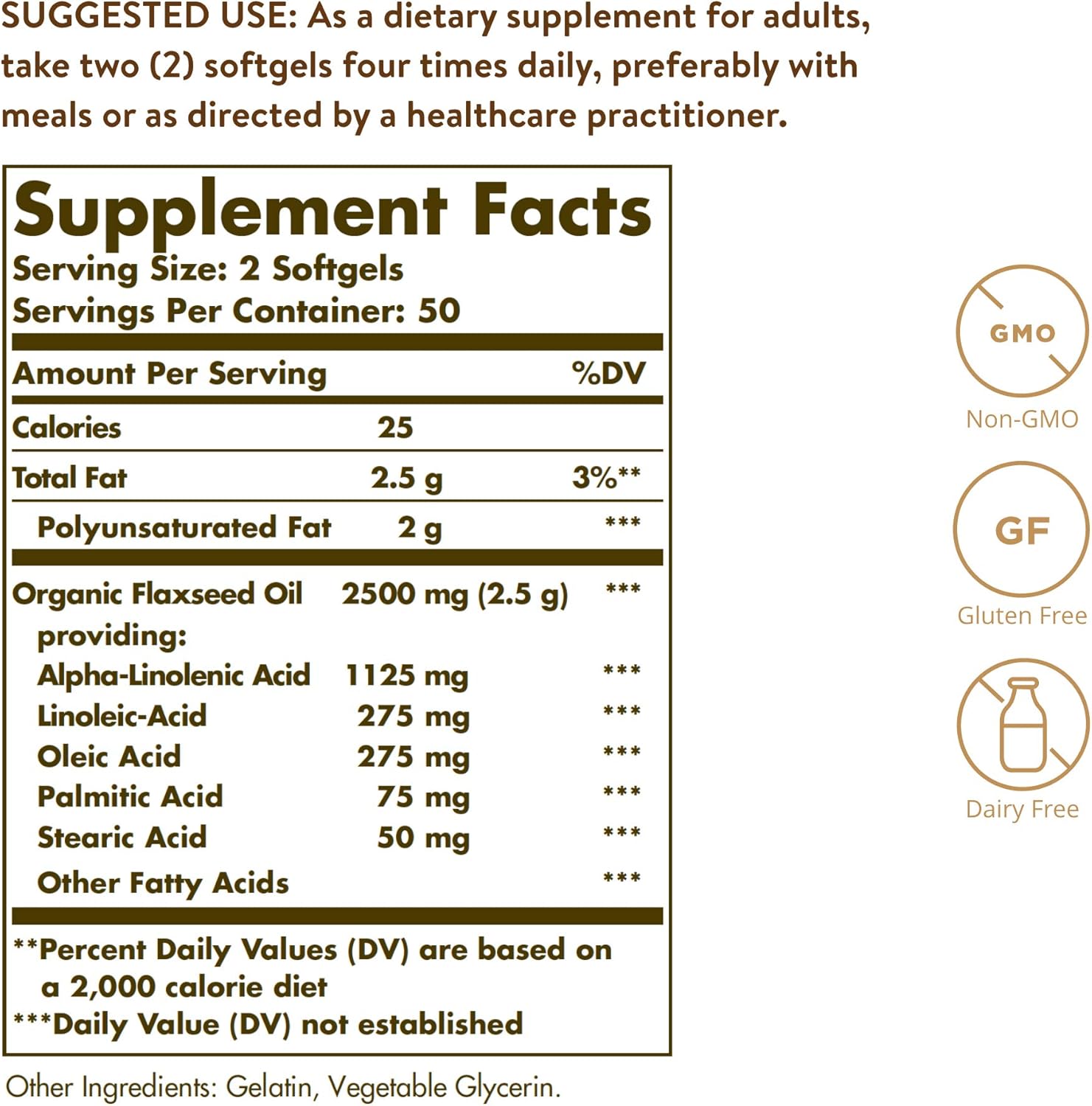 Solgar Flaxseed Oil 100 капс