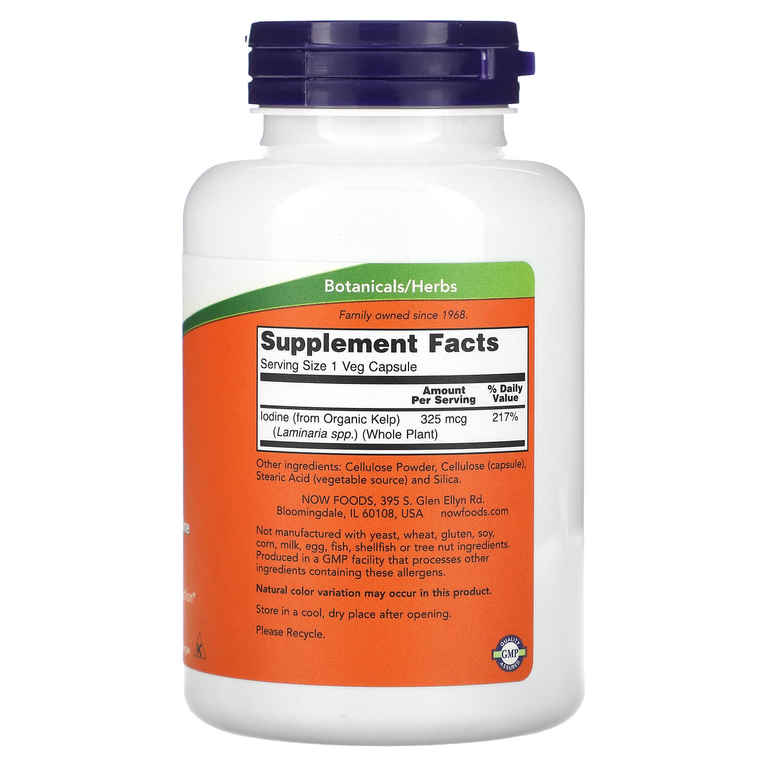 NOW Kelp 325 mg 250 капс