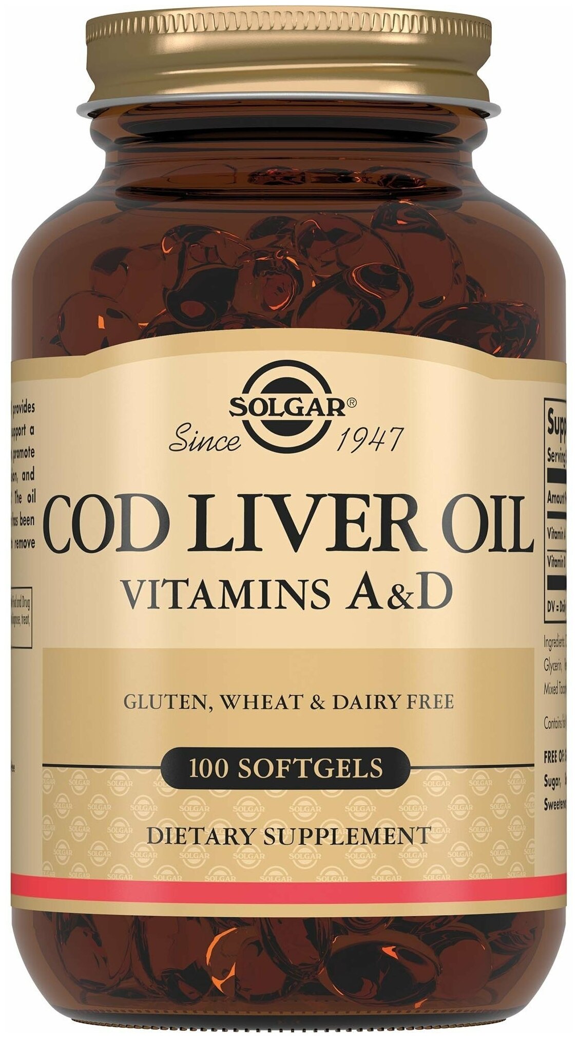 Solgar Cod Liver Oil (100 гел.капс)