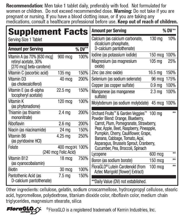 Nature`s Way Alive! Men`s complete multivitamin 50 таб.