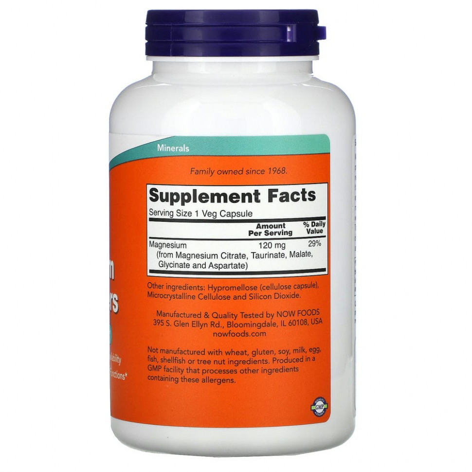 NOW Magnesium Transporters 180 капс