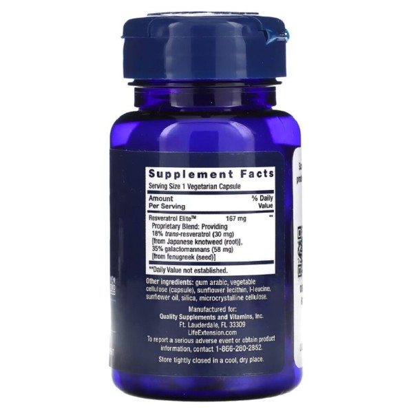 Life Extension Resveratrol Elite 30 капс