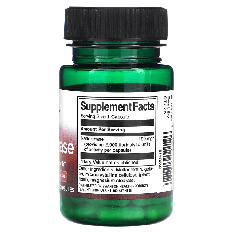 Swanson Nattokinase 100mg. 30капс