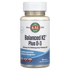 KAL Balanced K2 Plus D3 60 таб