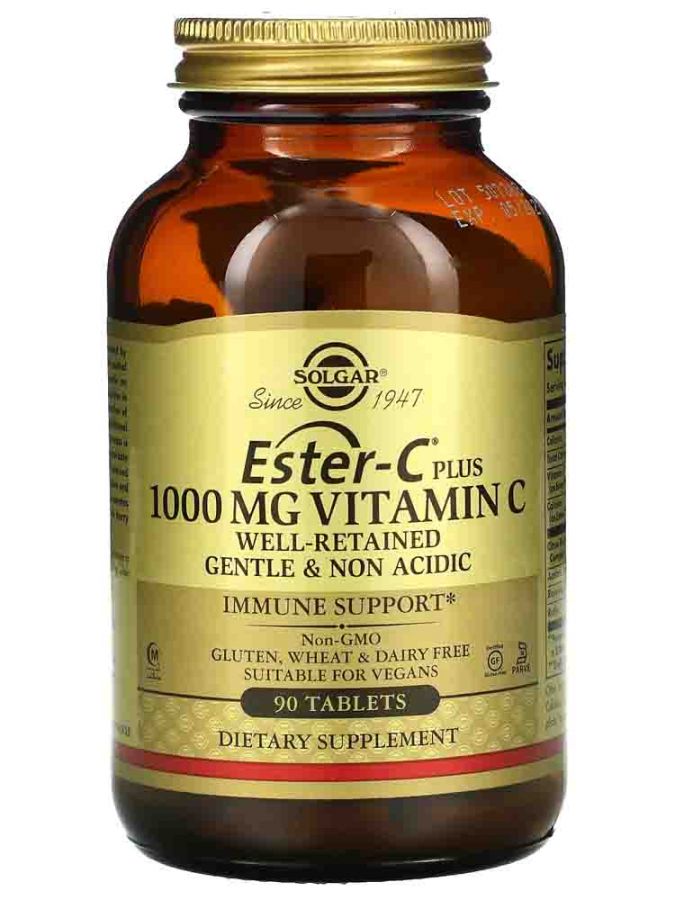 Solgar Ester-C plus 1000 mg Vitamin C 90 таб