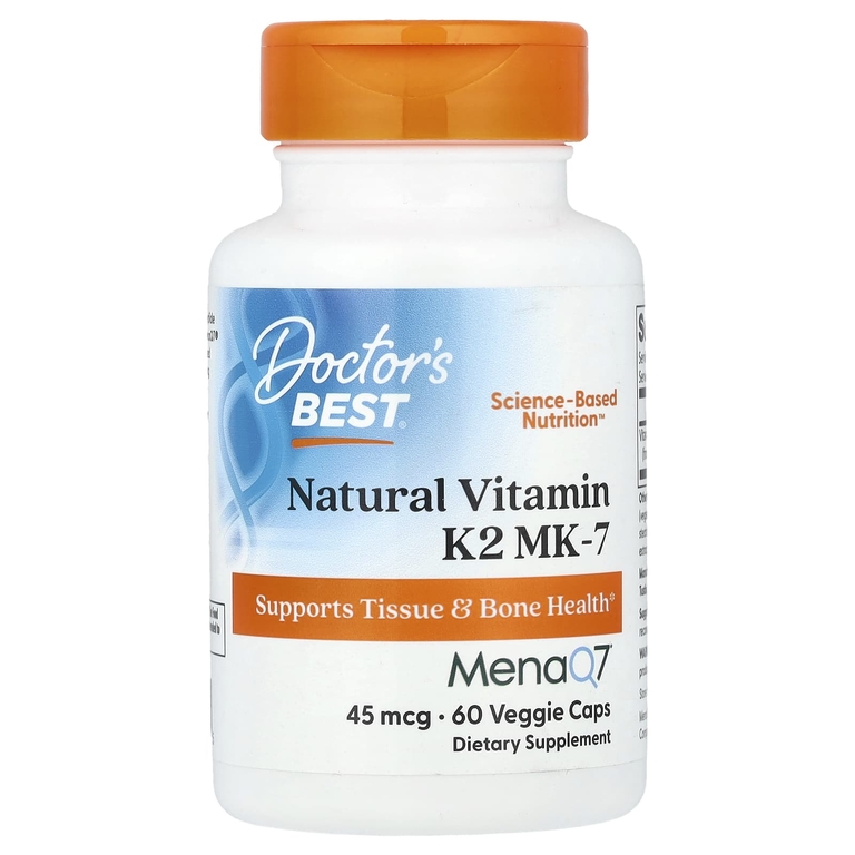 Doctors Best Natural Vitamin K2 MK-7 with MenaQ7 60 капс