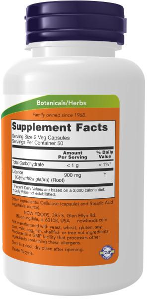 NOW Licorice Root 450 mg. (100 капс)