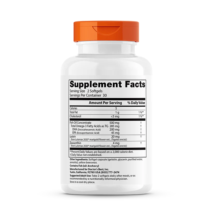 Doctor's Best Natural Vision Enhancers 60 капс