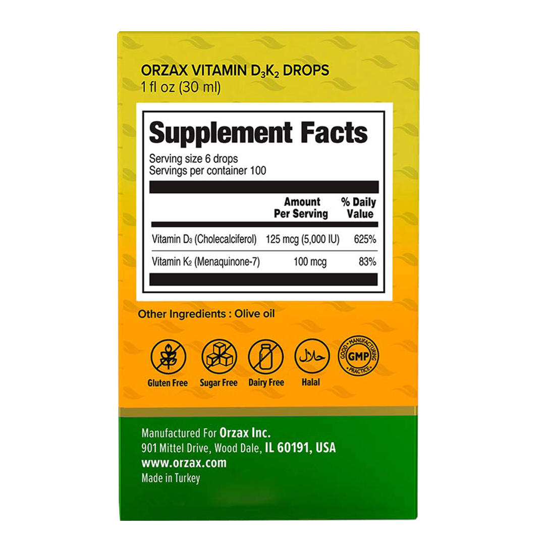 ORZAX Vitamin D3+К2 20 мл