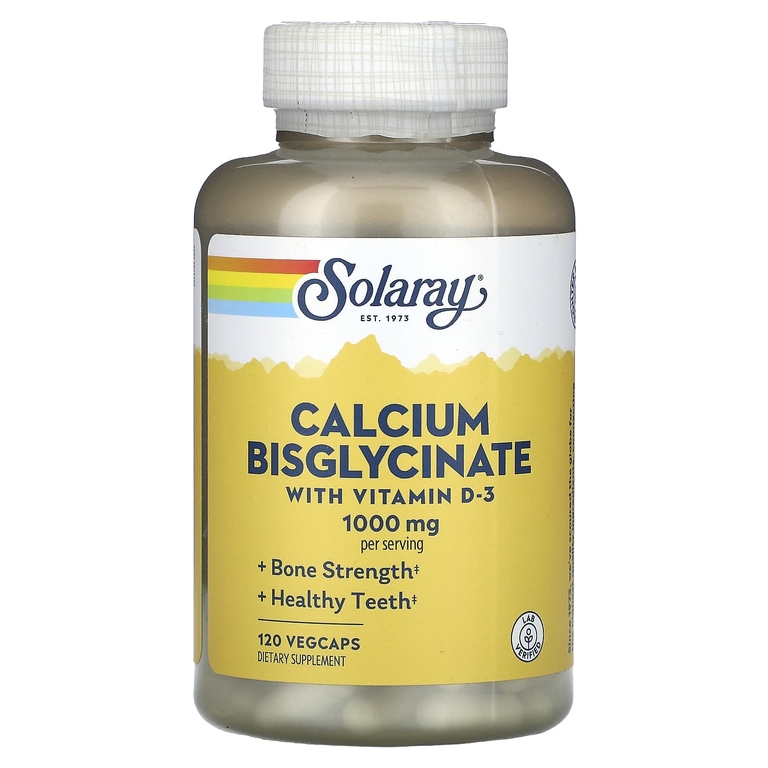Solaray Calcium Bisglycinate w/D-3 120 капс